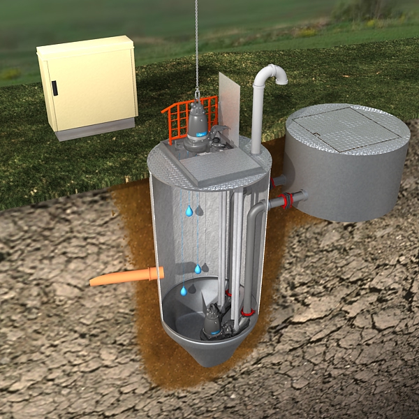 Estaciones de Bombeo en PRFV FLYGT SURbyte Bombas y Generadores